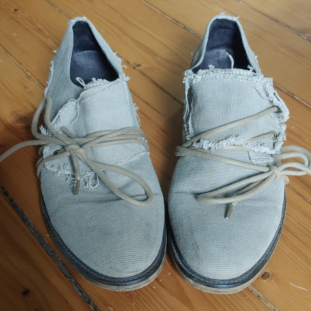 Fluevog heavy canvas shoe